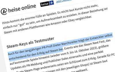 Firmengründer Dieter Marchsreiter gibt Einschätzung zu 20 Jahren Steam bei Heise ab