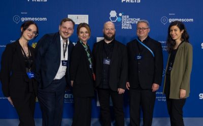 The Marchsreiter Team at the German Computer Game Awards 2024